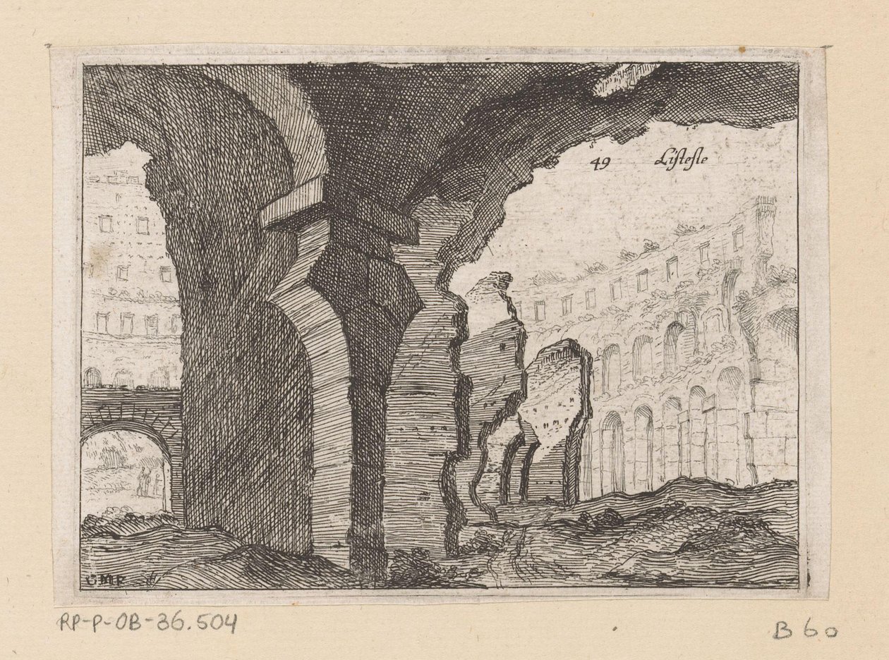 罗马斗兽场遗址
Listesso（物品标题）
Gezichten op Rome（系列标题）
Alcune vedute et prospettive di luoghi dishabitati di Roma（系列标题） 作者 乔瓦尼·巴蒂斯塔（Giovanni Battista Mercati）