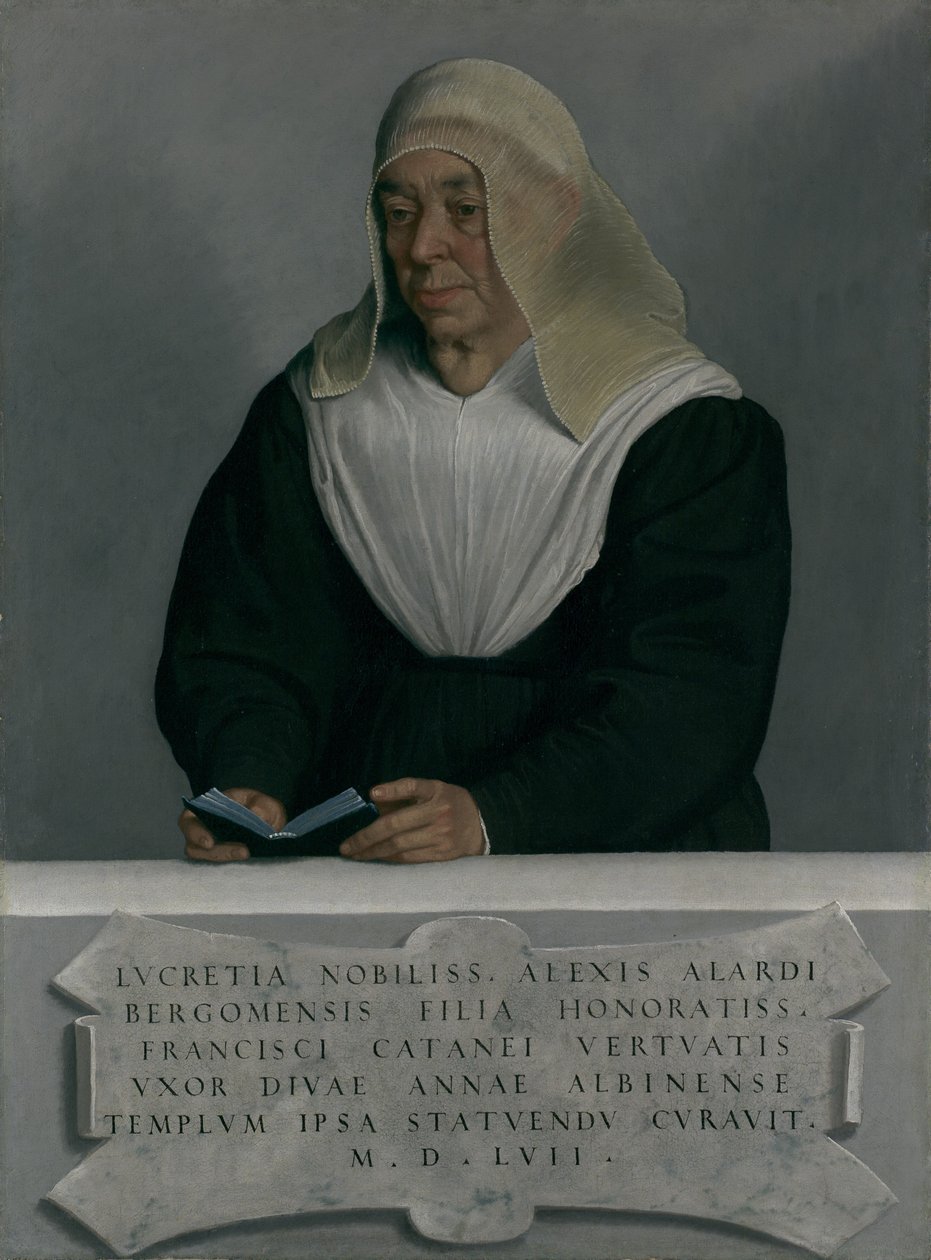 Lucrezia Agliardi Vertova 1490-1558，1557年。 作者 乔瓦尼·巴蒂斯塔·莫罗尼