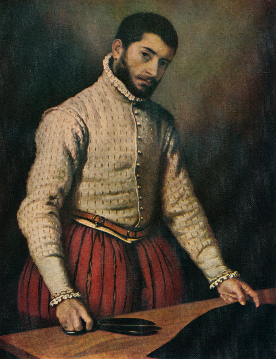 The Tailor Il Tagliapanni，c1565，1911年 作者 乔瓦尼·巴蒂斯塔·莫罗尼