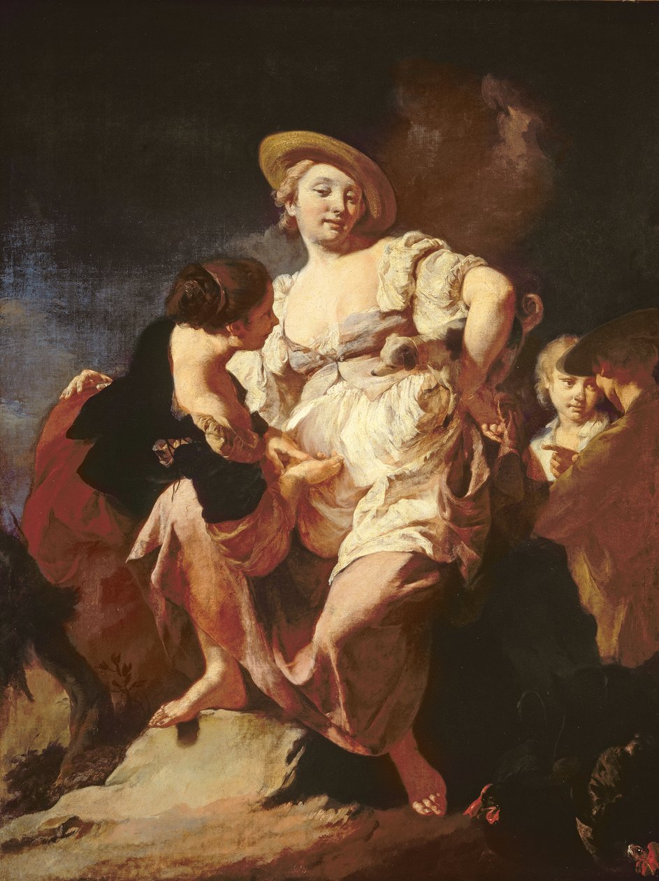 算命先生（L&39;Indivona），1740年 作者 乔凡尼·巴蒂斯塔·皮亚泽塔