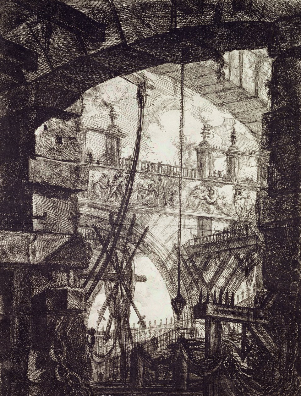 Carceri IV，1760（蚀刻） 作者 乔凡尼·巴蒂斯塔·皮拉涅西