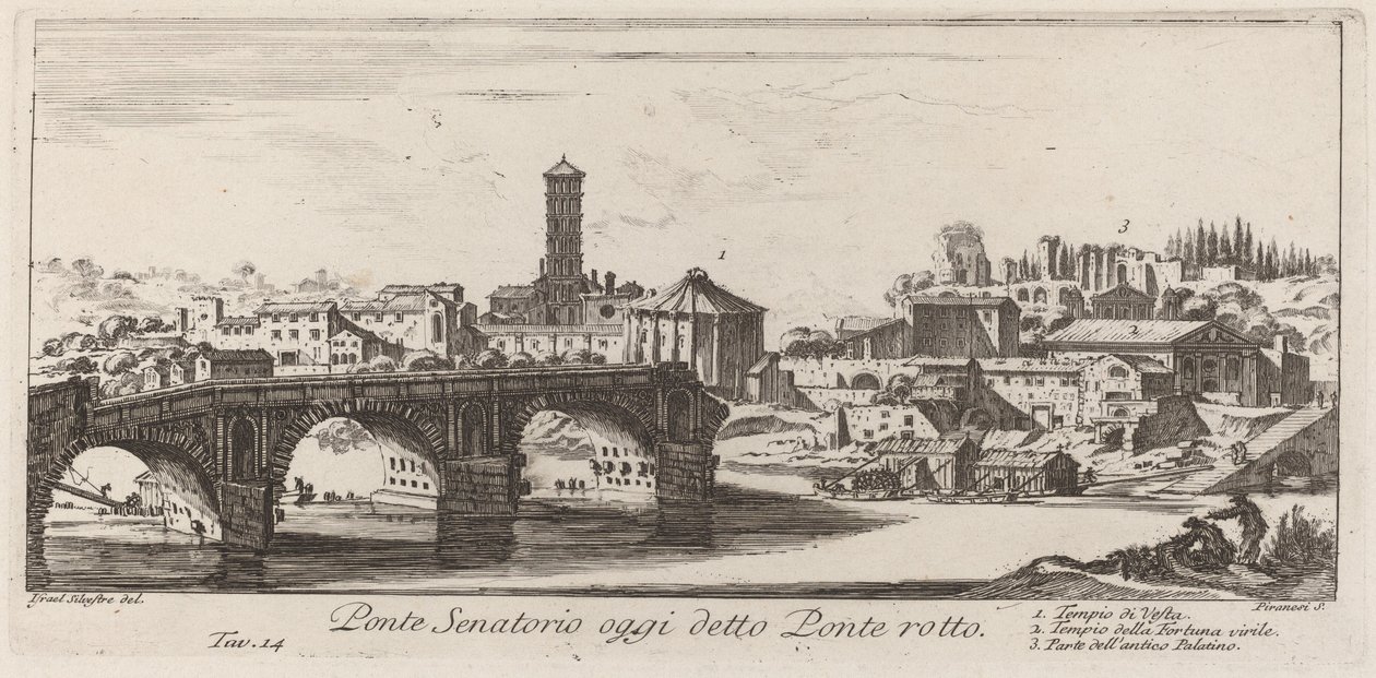 参议院大桥今天被称为Ponte Rotto 作者 乔凡尼·巴蒂斯塔·皮拉涅西