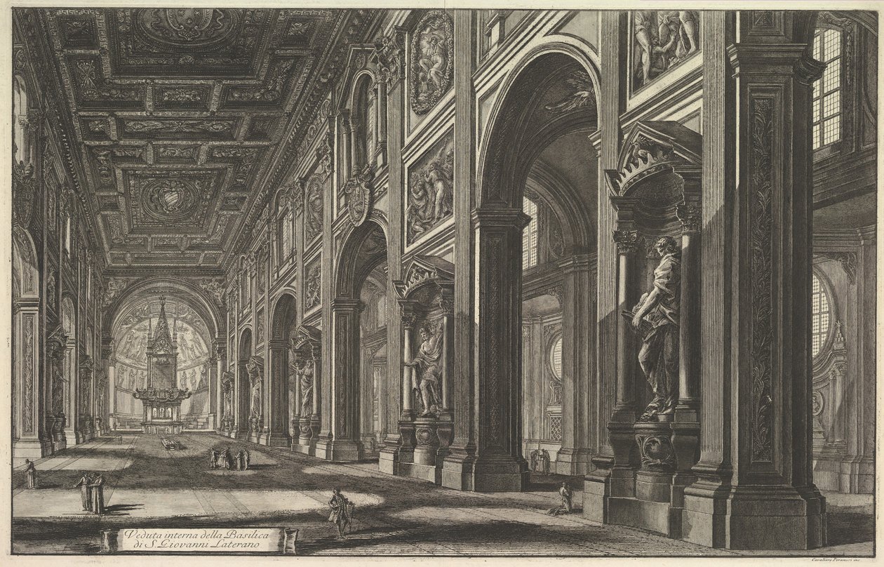 拉托拉诺的S. Giovanni。内饰，约。 1768。 作者 乔凡尼·巴蒂斯塔·皮拉涅西