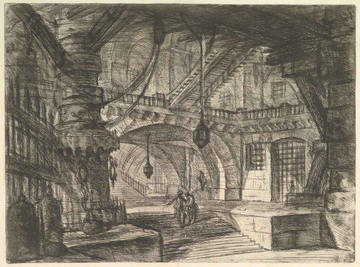 Carceri dinvenzione Imaginary Prisons，ca。 1749-50。 作者 乔凡尼·巴蒂斯塔·皮拉涅西