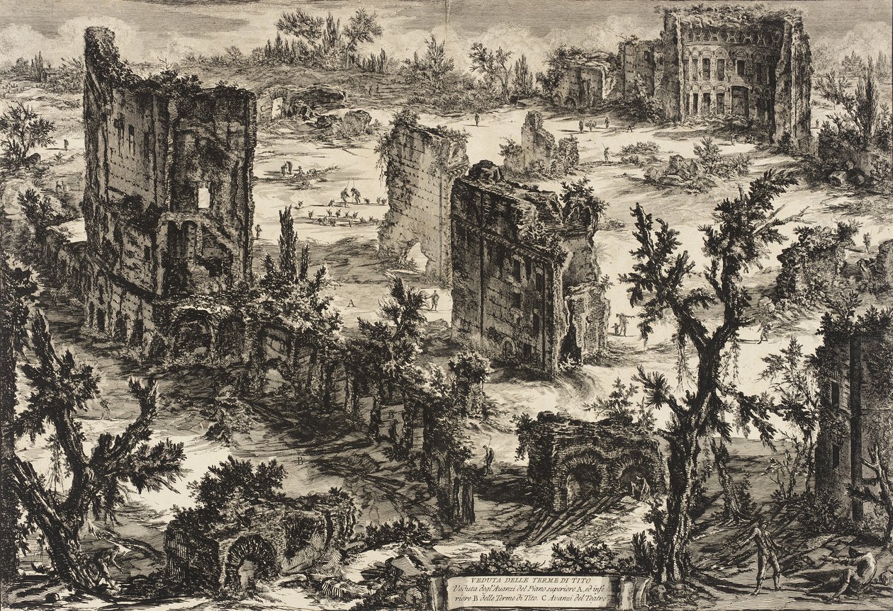 观点的Titus浴，c.1775 作者 乔凡尼·巴蒂斯塔·皮拉涅西