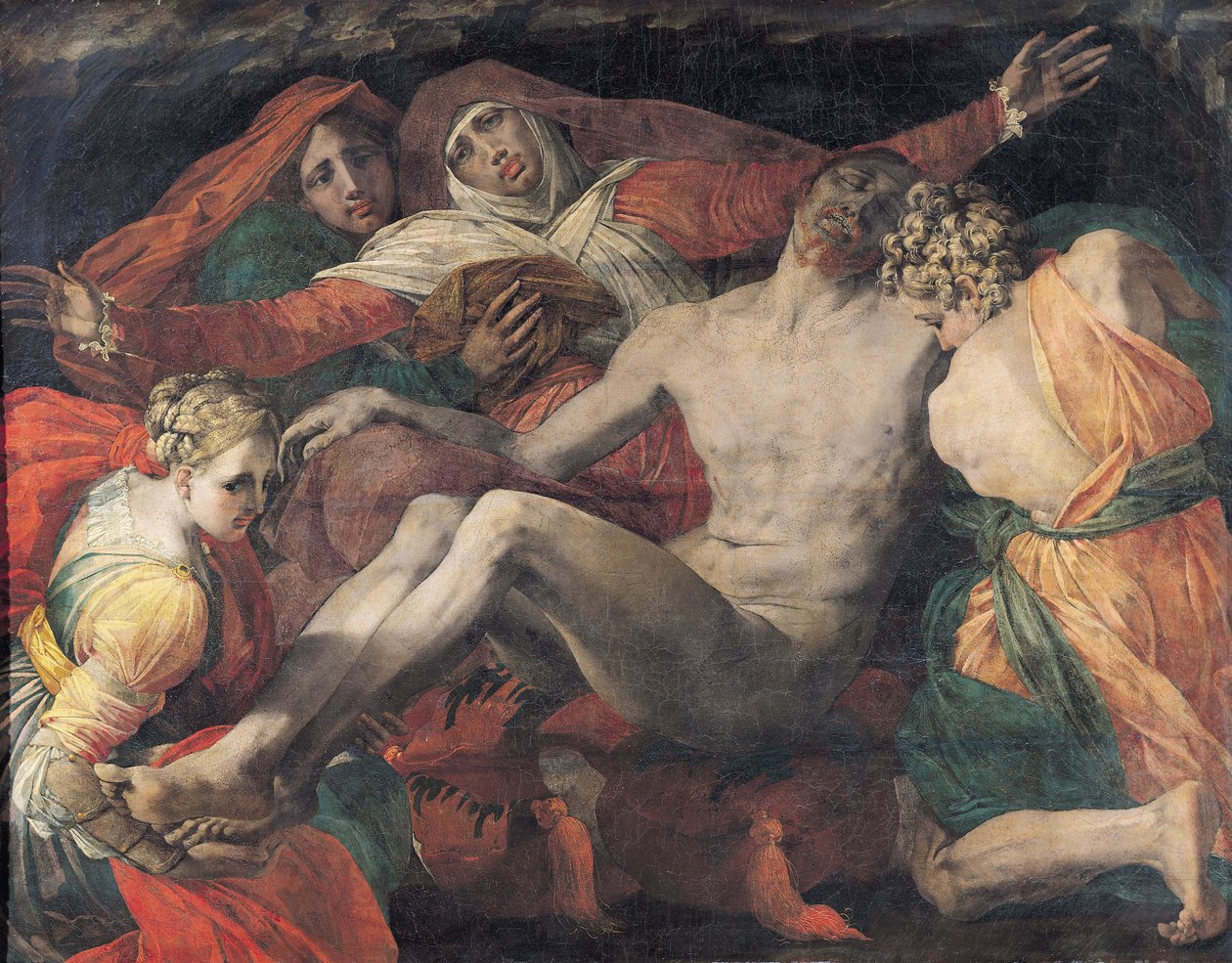 Pieta，1530-35 作者 乔凡尼·巴蒂斯塔·罗索·菲奥伦蒂诺