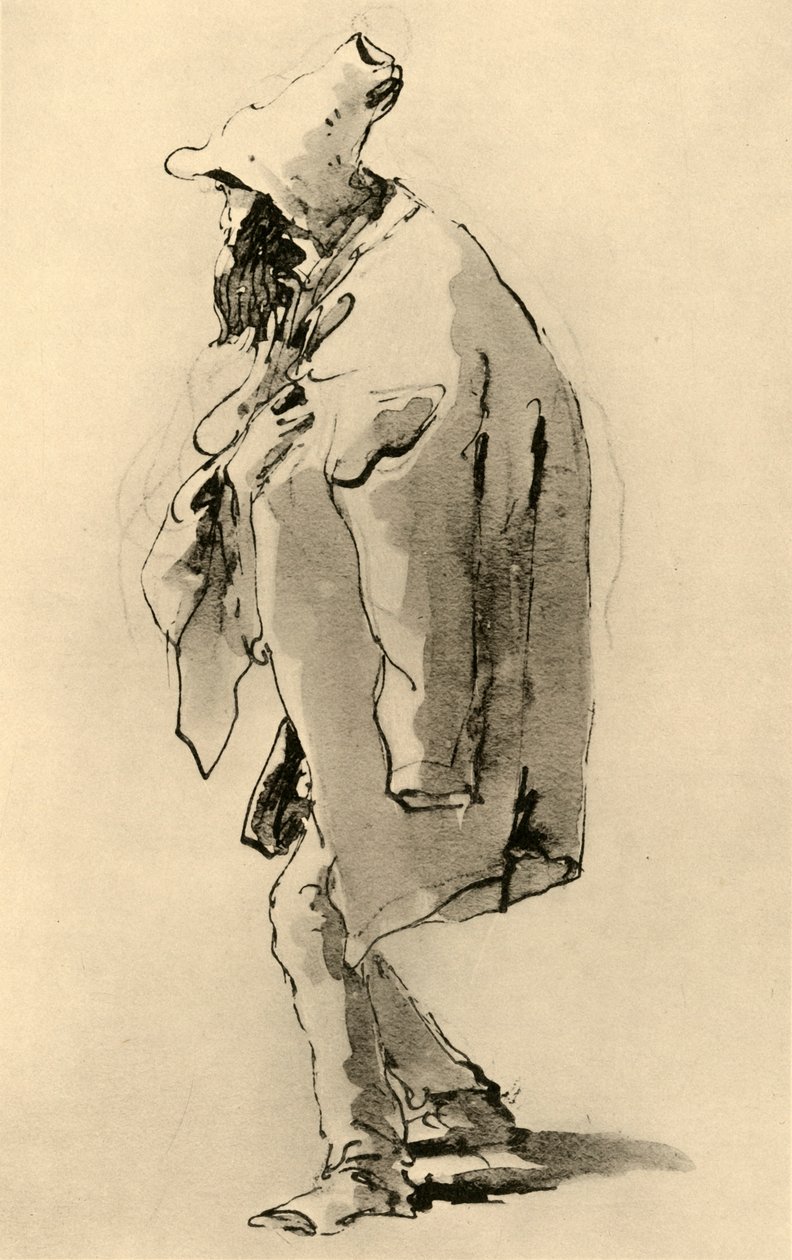 大胡子的男人，18世纪中叶，1928年 作者 乔凡尼·巴蒂斯塔·提埃波罗