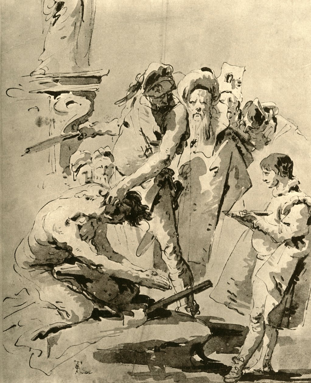 1928年，斩首圣徒，1928年 作者 乔凡尼·巴蒂斯塔·提埃波罗