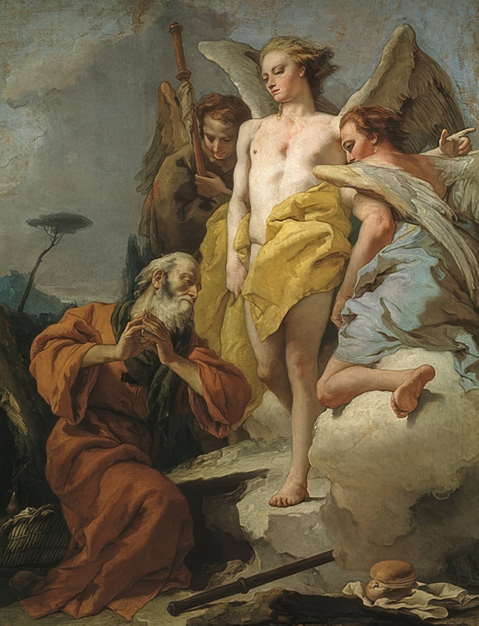 三个天使访问亚伯拉罕。约于1770年 作者 乔凡尼·巴蒂斯塔·提埃波罗