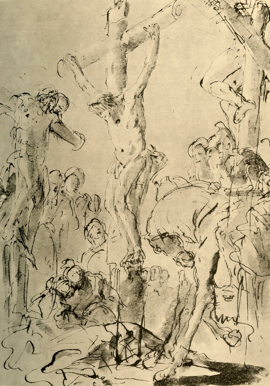 被钉十字架，十八世纪中叶，1928年 作者 乔凡尼·巴蒂斯塔·提埃波罗