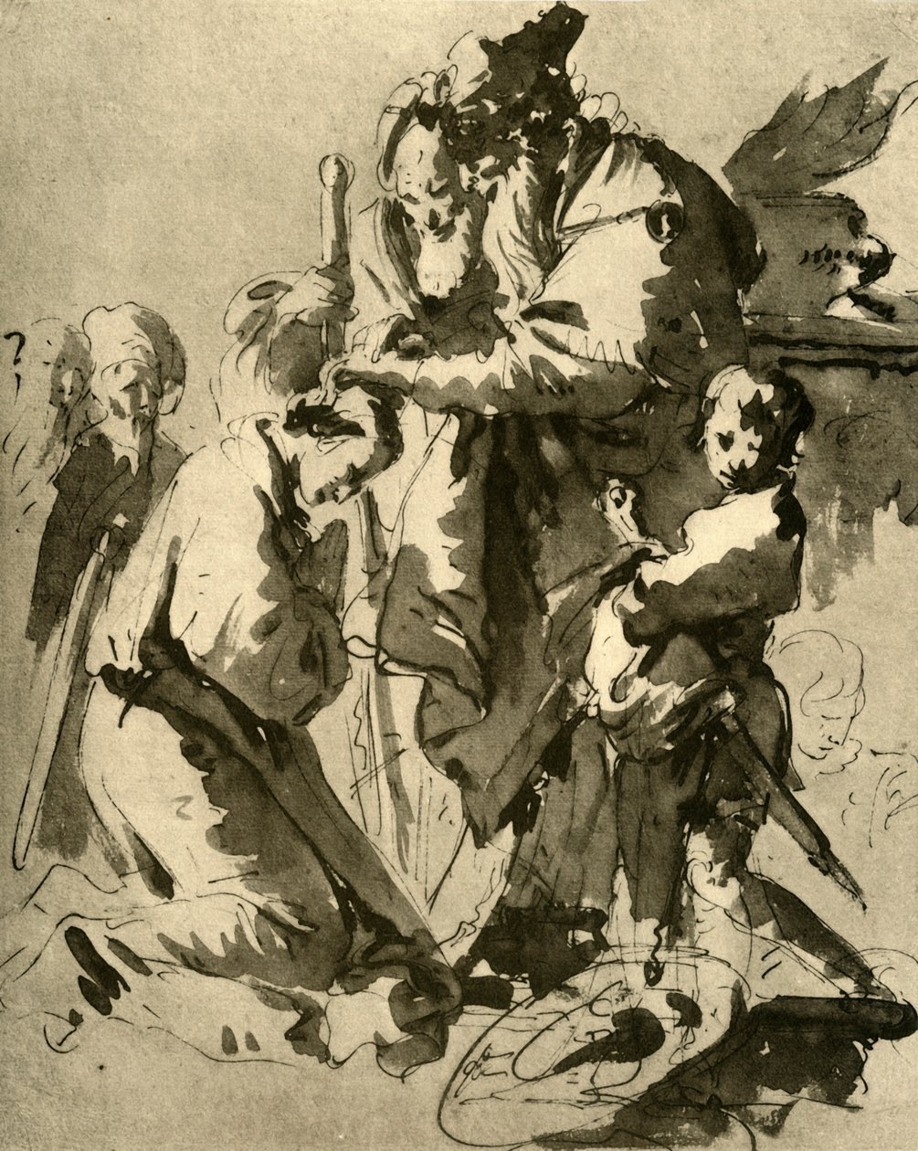 1928年，年轻士兵的奉献精神，1735-1740， 作者 乔凡尼·巴蒂斯塔·提埃波罗