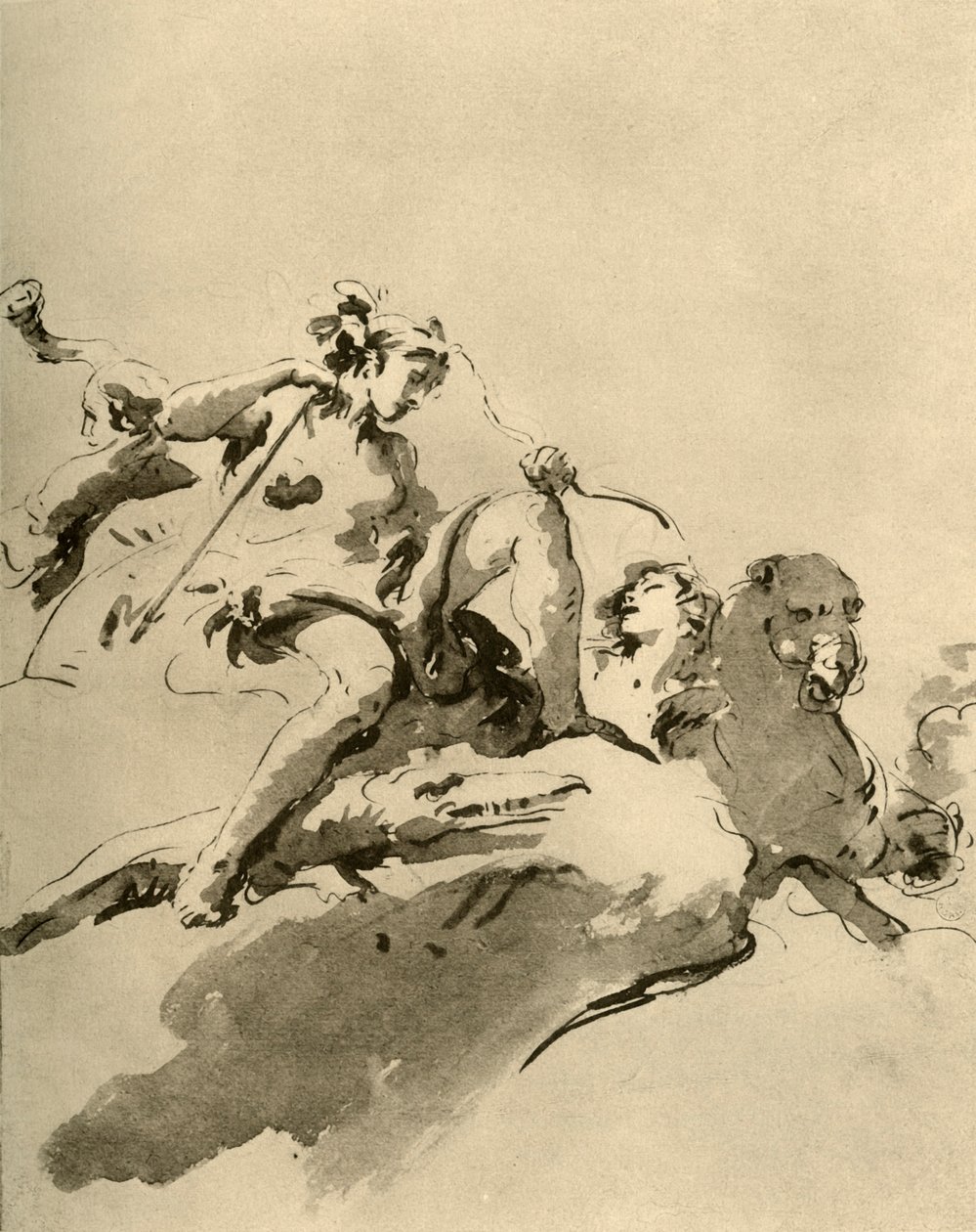 戴安娜（Diana），18世纪中叶，1928年 作者 乔凡尼·巴蒂斯塔·提埃波罗