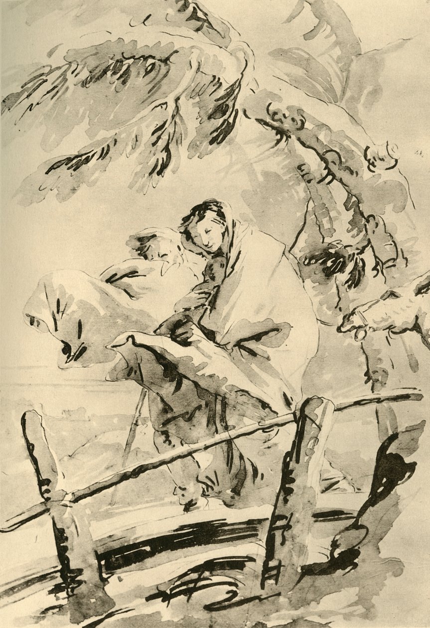 1752年之前，于1928年飞往埃及 作者 乔凡尼·巴蒂斯塔·提埃波罗