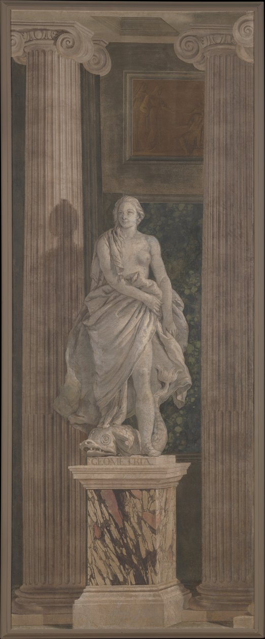 几何，1760（壁画转移到画布） 作者 乔凡尼·巴蒂斯塔·提埃波罗