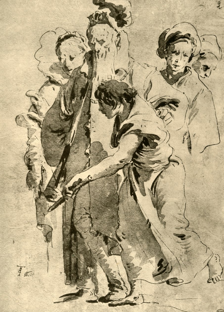 人物组，18世纪中叶，1928年 作者 乔凡尼·巴蒂斯塔·提埃波罗