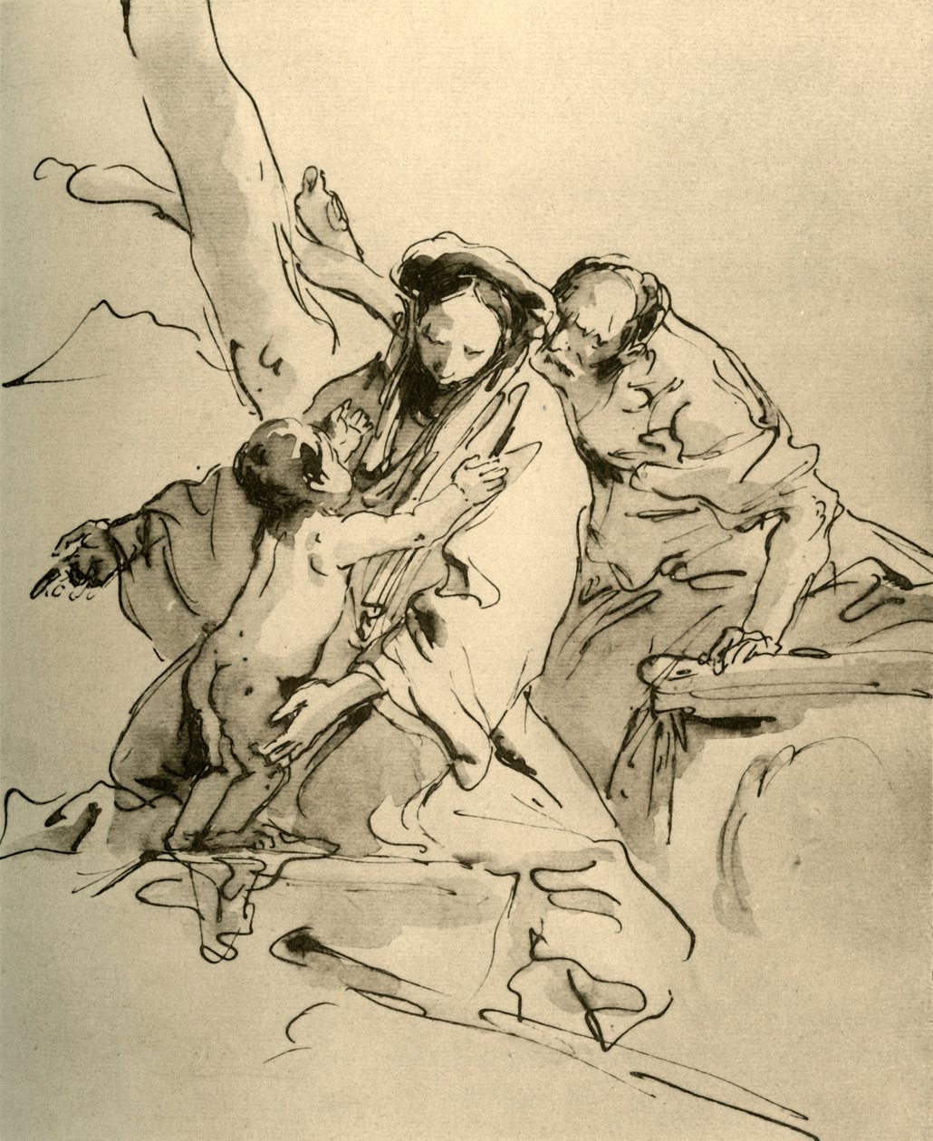 神圣家族，18世纪中叶，1928年 作者 乔凡尼·巴蒂斯塔·提埃波罗