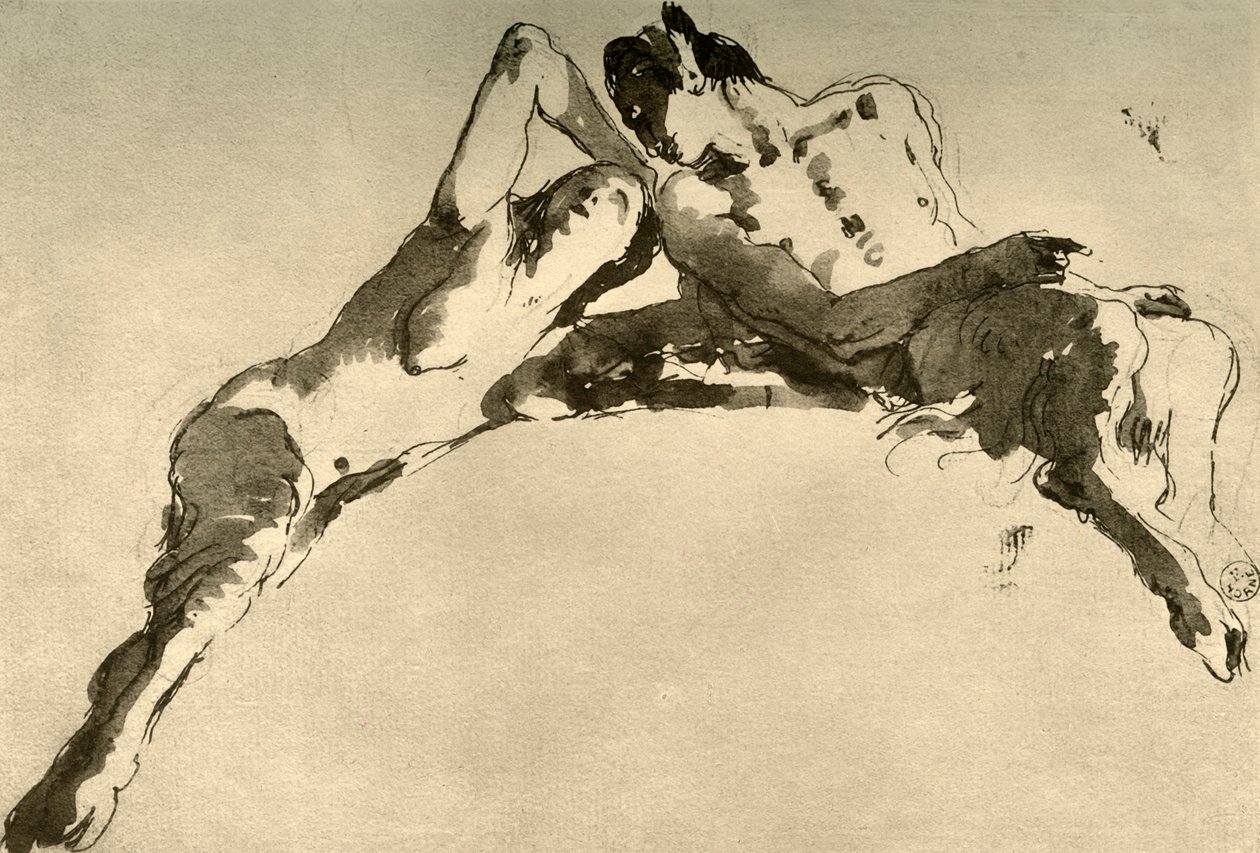 男女福恩，18世纪中期，1928年 作者 乔凡尼·巴蒂斯塔·提埃波罗