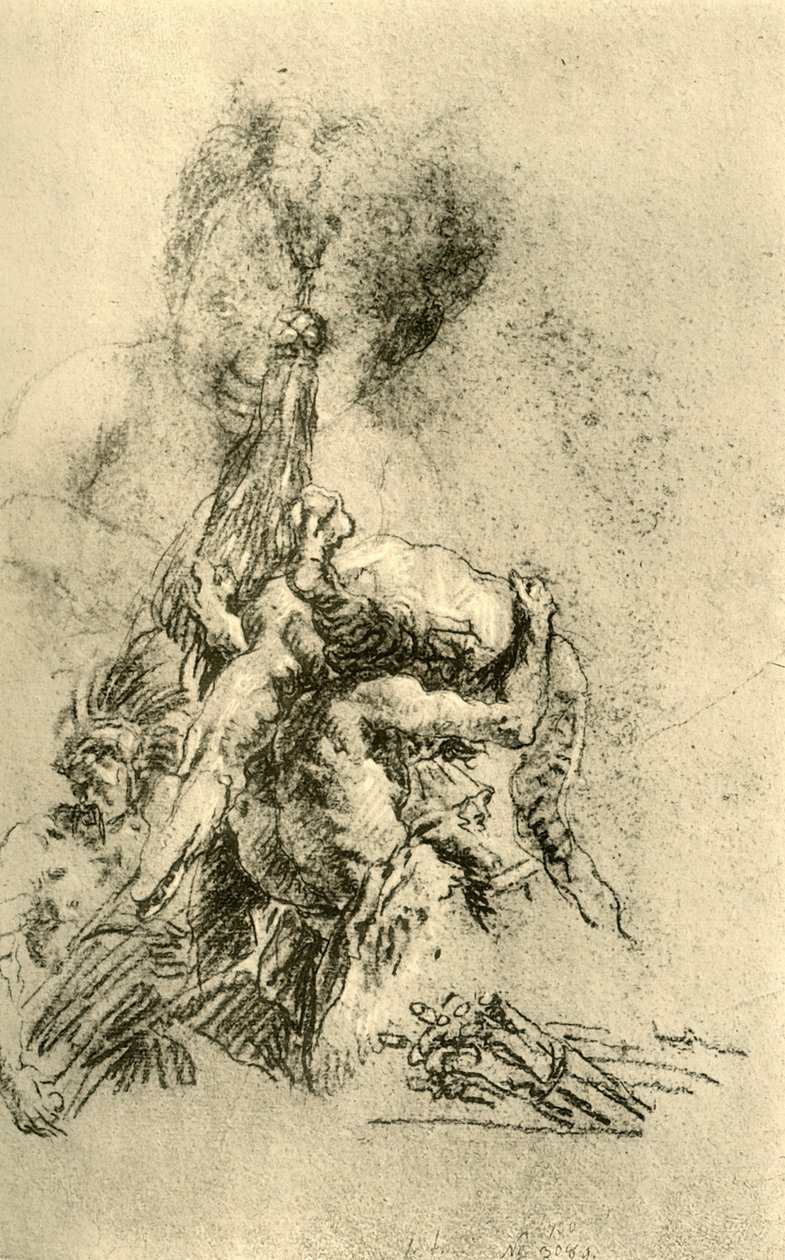1752-1753年，背着鳄鱼的人，1928年 作者 乔凡尼·巴蒂斯塔·提埃波罗
