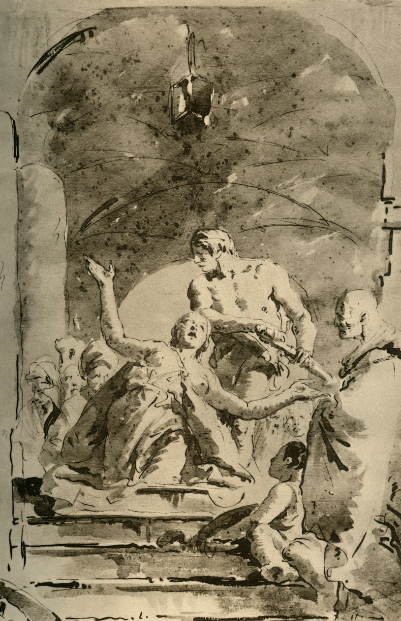 乔斯蒂娜（S. Giustina）Mart难，c1730s，1928年 作者 乔凡尼·巴蒂斯塔·提埃波罗