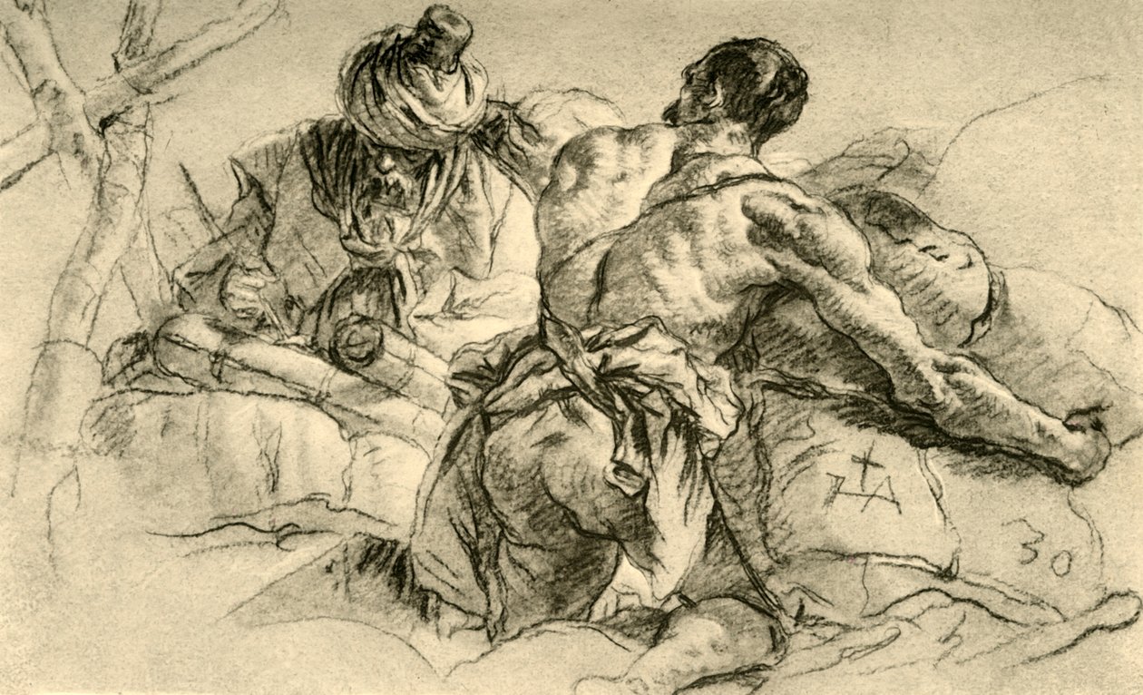 东方商人与捆货，1753年，1928年 作者 乔凡尼·巴蒂斯塔·提埃波罗