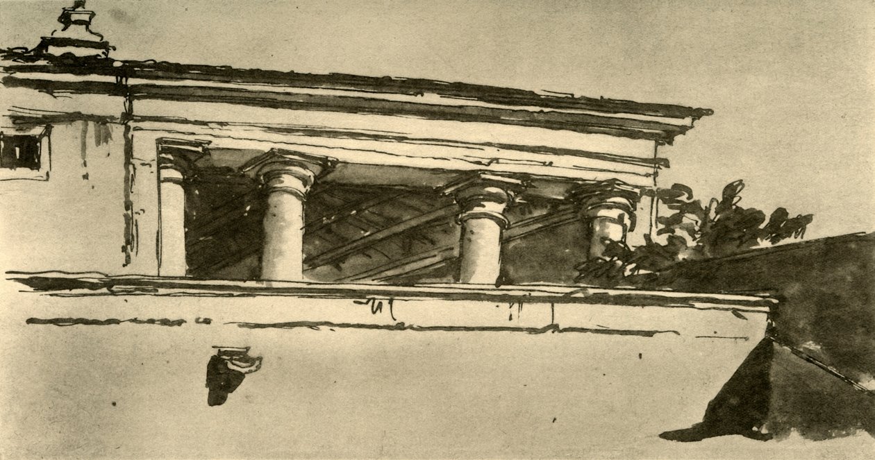 别墅支柱厅，1757年，1928年 作者 乔凡尼·巴蒂斯塔·提埃波罗