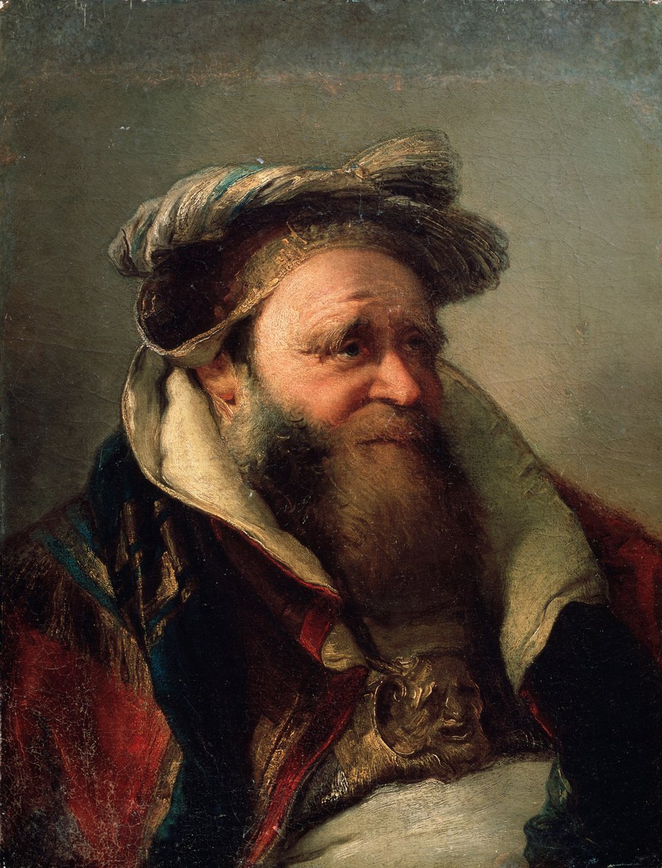 一位老人的肖像，1750-1770年。 作者 乔凡尼·巴蒂斯塔·提埃波罗