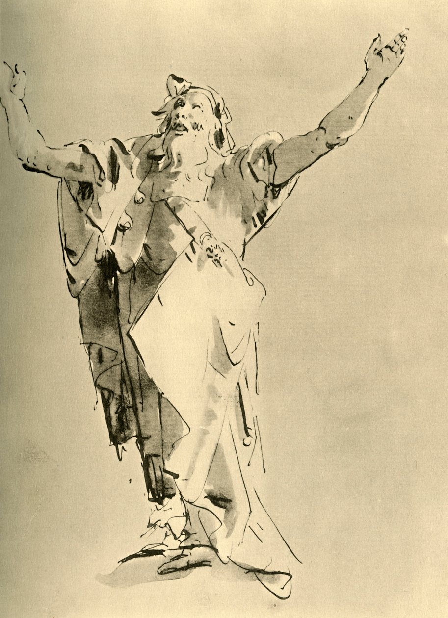 1928年提出的先知与武器，1928年 作者 乔凡尼·巴蒂斯塔·提埃波罗
