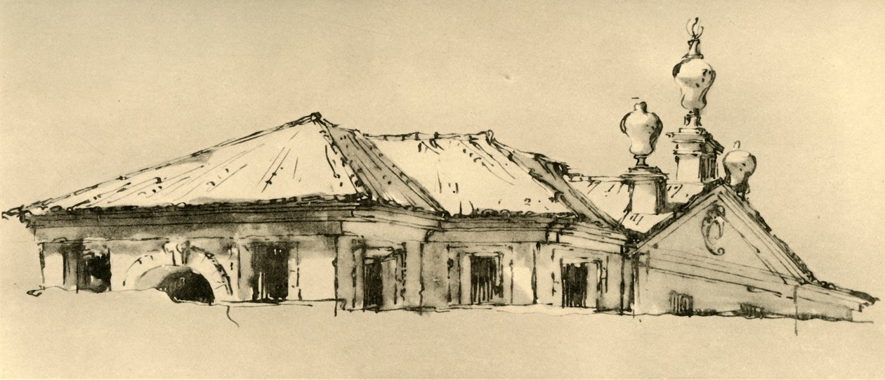 别墅屋顶层，1757年，1928年 作者 乔凡尼·巴蒂斯塔·提埃波罗