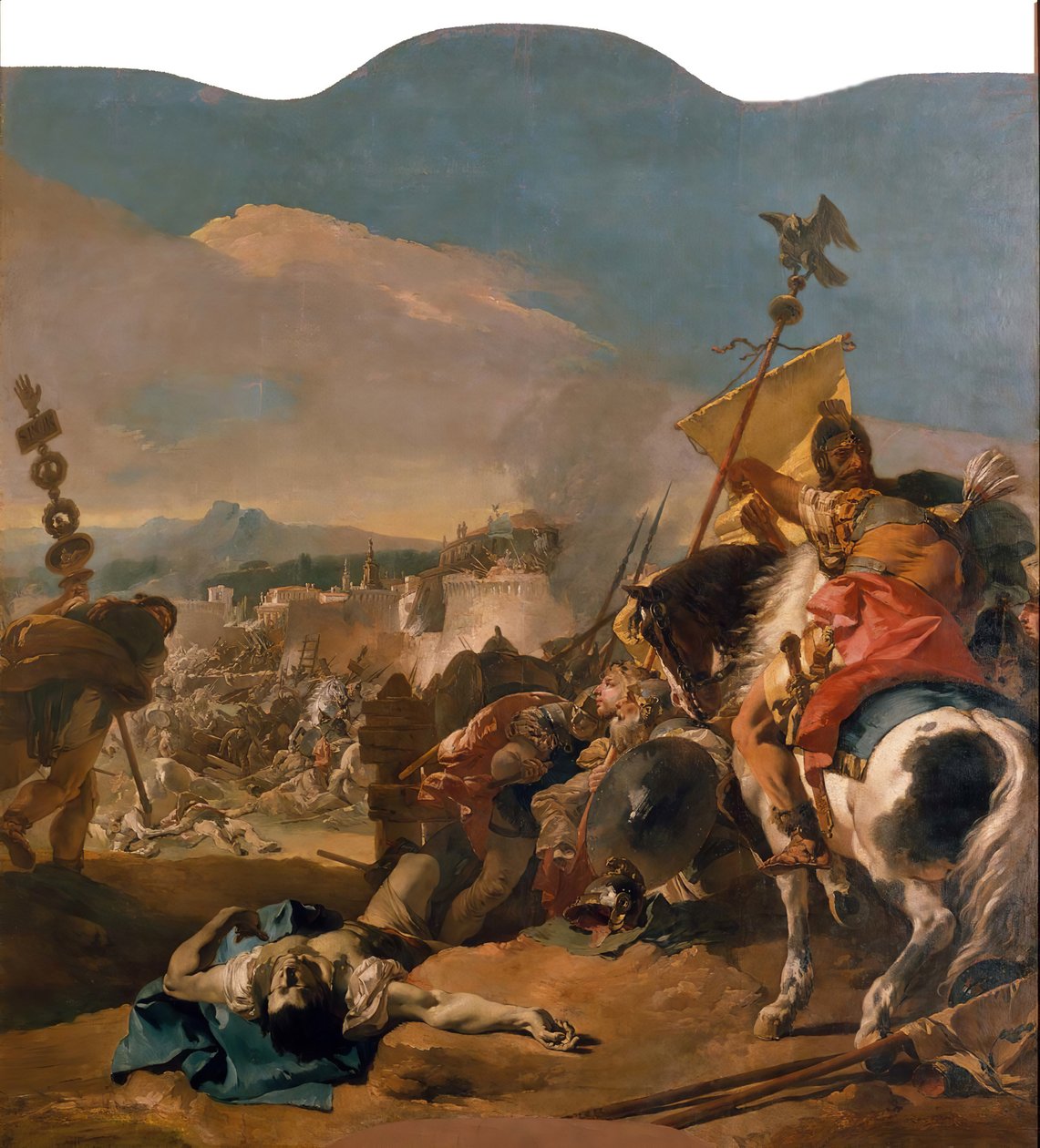 攻占迦太基，1725-29。 作者 乔凡尼·巴蒂斯塔·提埃波罗
