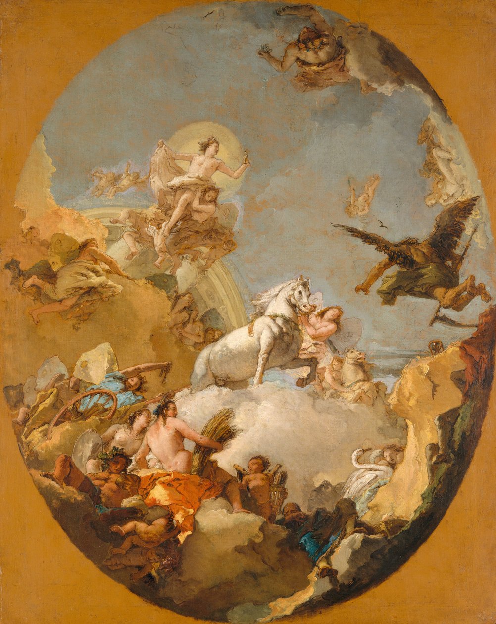 极光战车，1761-9 作者 乔凡尼·巴蒂斯塔·提埃波罗
