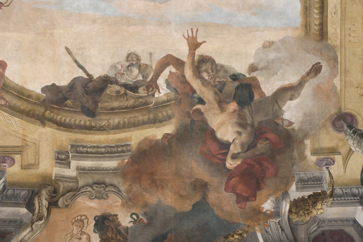 恶魔的堕落，西庇阿的故事，细节，1731年 作者 乔凡尼·巴蒂斯塔·提埃波罗