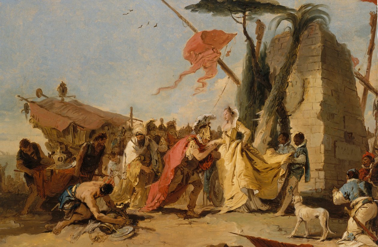 安东尼和克娄巴特拉会议，ca。 1745-47。 作者 乔凡尼·巴蒂斯塔·提埃波罗