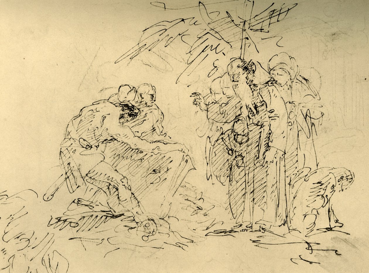坟墓开幕，18世纪中叶，1928年。 作者 乔凡尼·巴蒂斯塔·提埃波罗