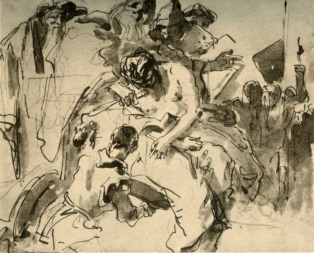 Iphigenia的牺牲，c1757，1928年 作者 乔凡尼·巴蒂斯塔·提埃波罗