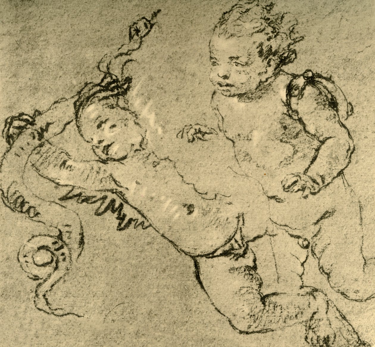 两只丘比特，c1752，1928年 作者 乔凡尼·巴蒂斯塔·提埃波罗