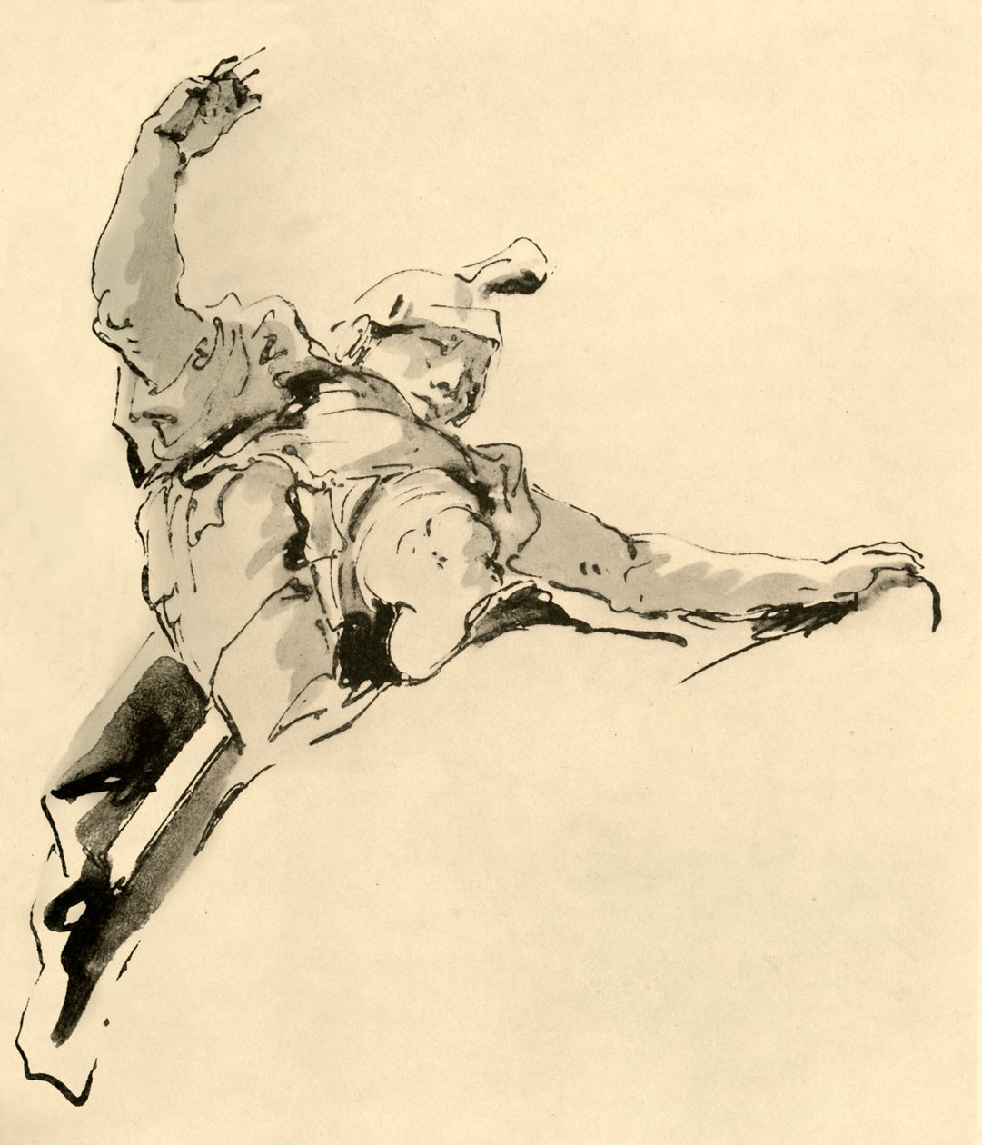 战士站在云上，18世纪中期，1928年 作者 乔凡尼·巴蒂斯塔·提埃波罗