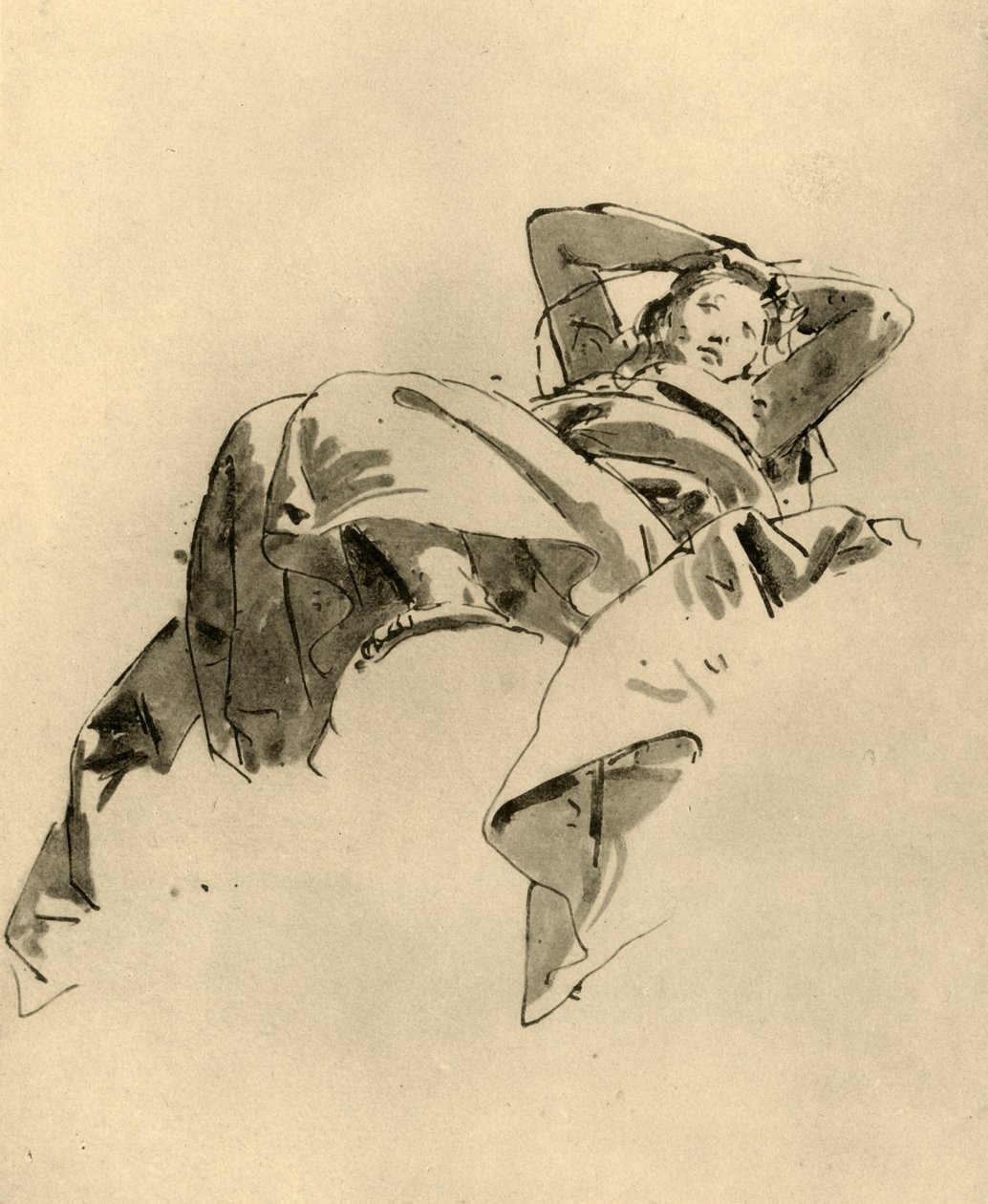 女人休息，18世纪中叶，1928年 作者 乔凡尼·巴蒂斯塔·提埃波罗