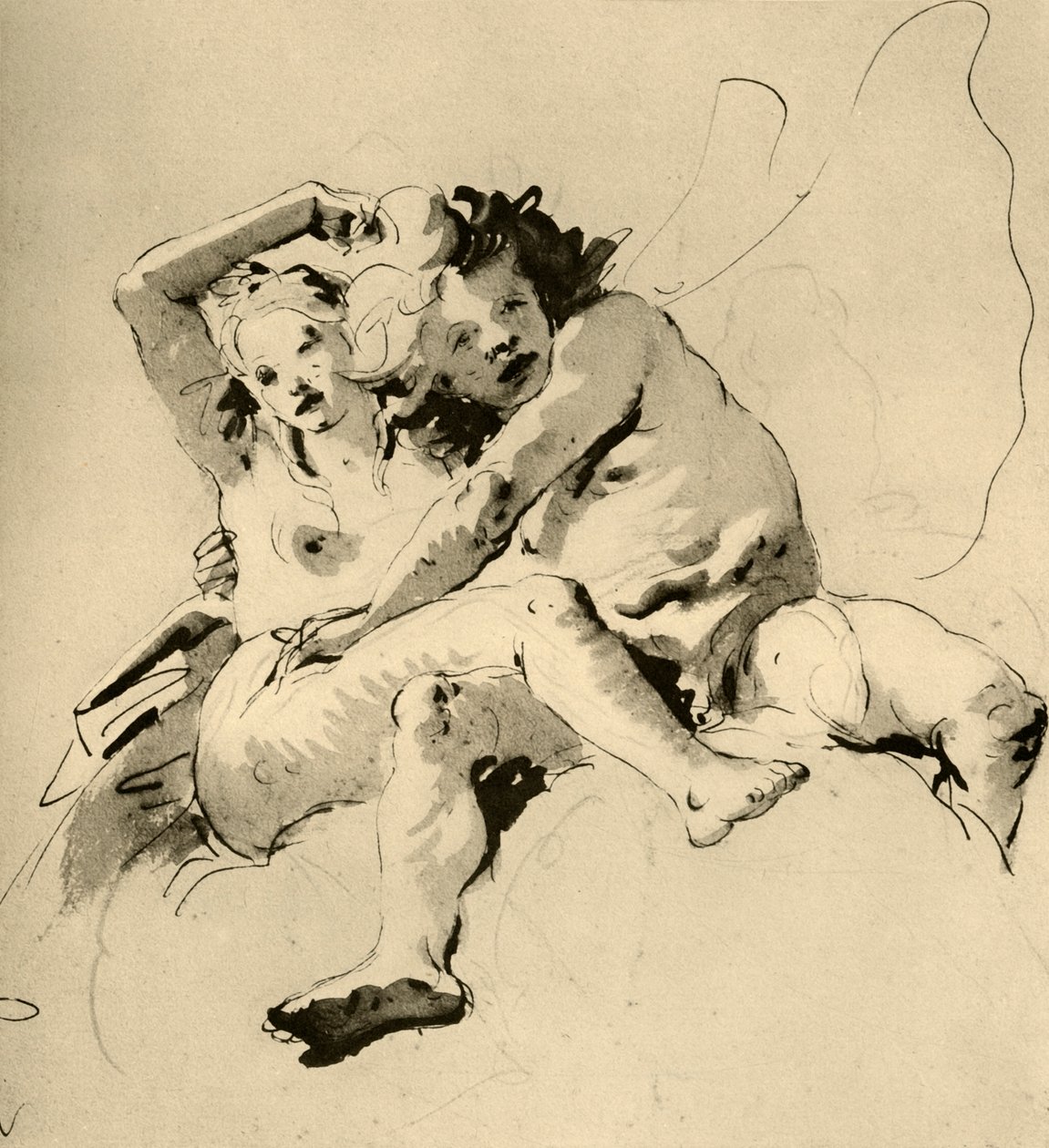 Zephyr and Flora，1757年，1928年 作者 乔凡尼·巴蒂斯塔·提埃波罗