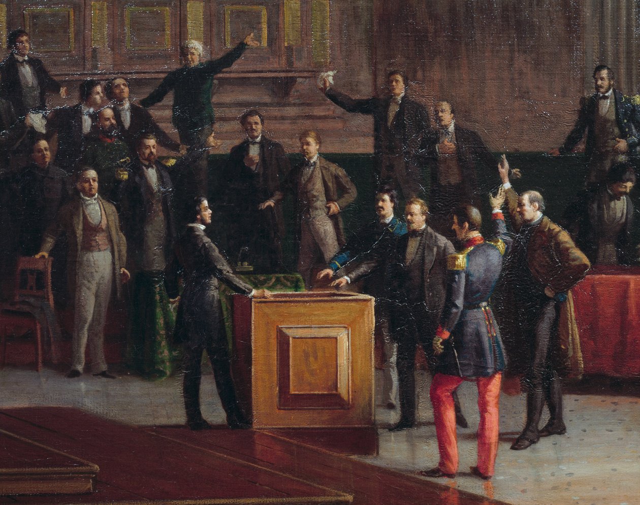 威尼斯临时政府选择抵抗到底（1849年），乔瓦尼-巴蒂斯塔-德拉-利贝拉的画作 作者 乔瓦尼·巴蒂斯塔·德拉·利伯拉