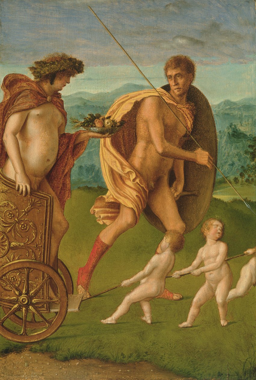 英雄美德的寓言 作者 乔凡尼·贝里尼（Giovanni Bellini）