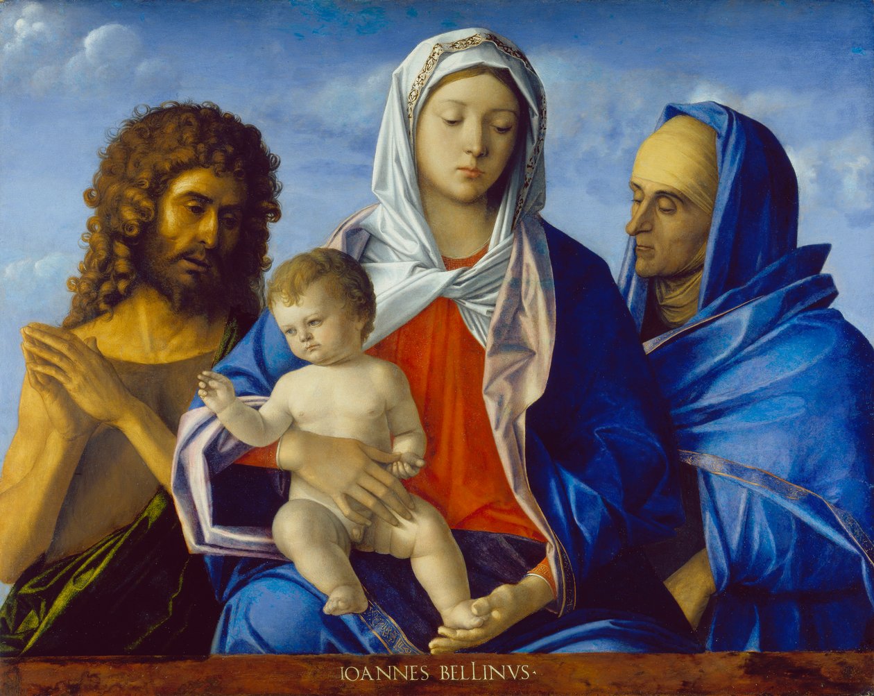 圣母和圣婴与施洗约翰和伊丽莎白 作者 乔凡尼·贝里尼（Giovanni Bellini）