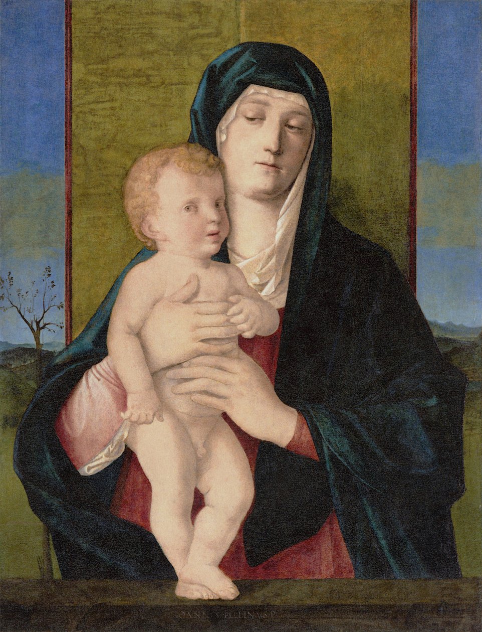 圣母与圣婴（科西尼圣母像） 作者 乔凡尼·贝里尼（Giovanni Bellini）