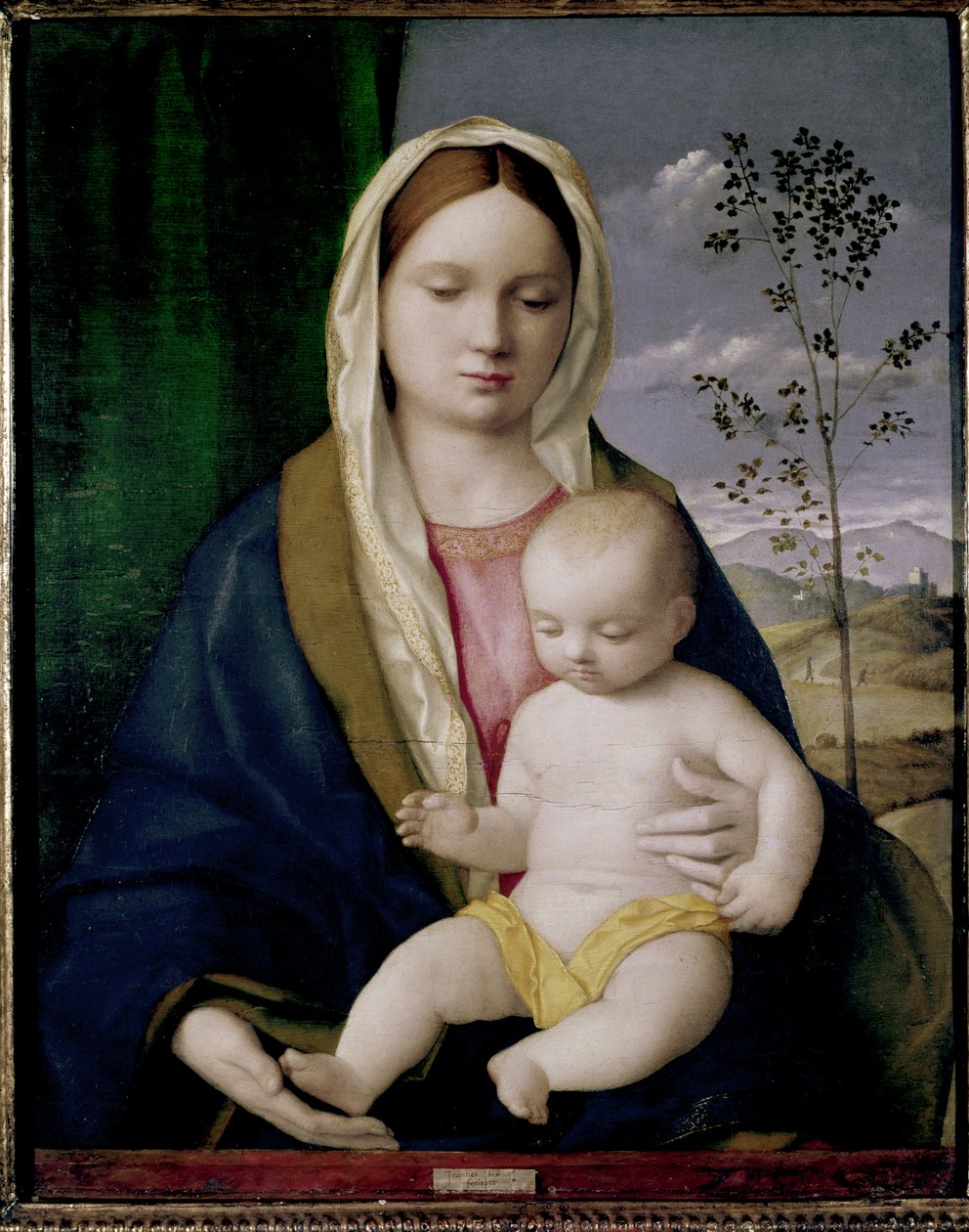 麦当娜和孩子 作者 乔凡尼·贝里尼（Giovanni Bellini）