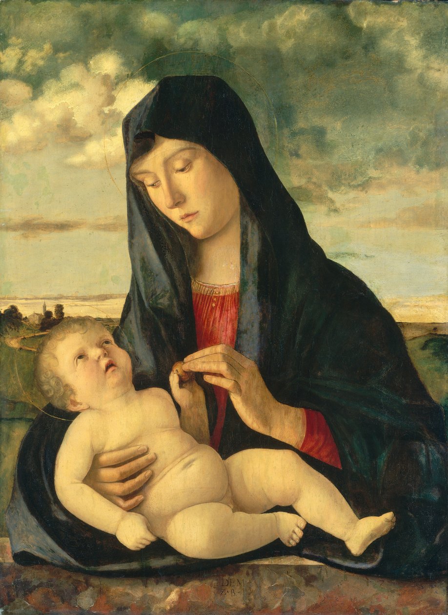 景观中的圣母与圣婴 作者 乔凡尼·贝里尼（Giovanni Bellini）