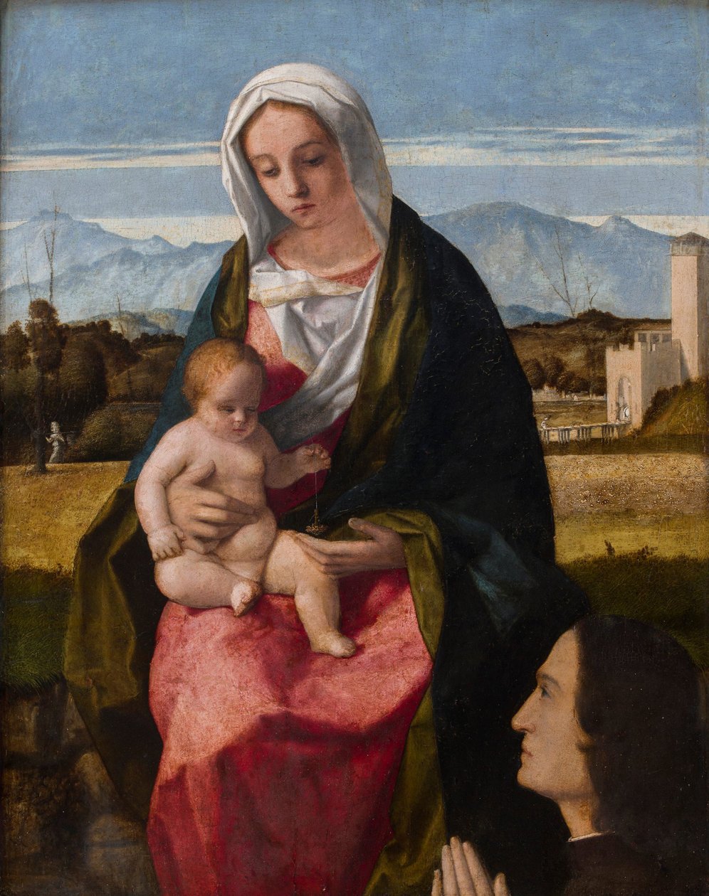 圣母子与捐赠者 作者 乔凡尼·贝里尼（Giovanni Bellini）