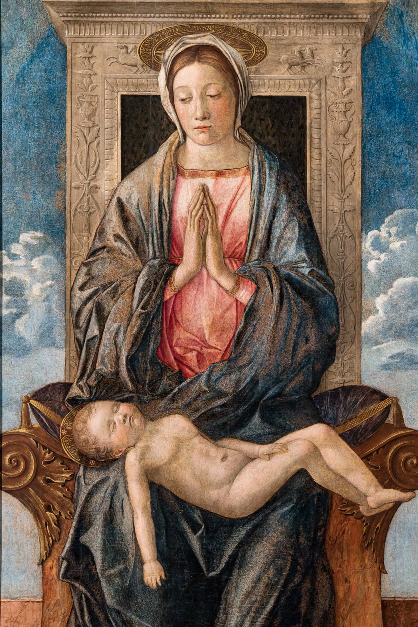 圣母与熟睡的婴儿》，乔瓦尼-贝利尼（Giovanni bellini）作，约 1470 年。 作者 乔凡尼·贝里尼（Giovanni Bellini）