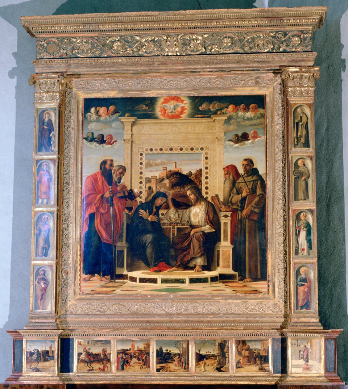 佩萨罗祭坛祭坛祭坛，c1474 作者 乔凡尼·贝里尼（Giovanni Bellini）