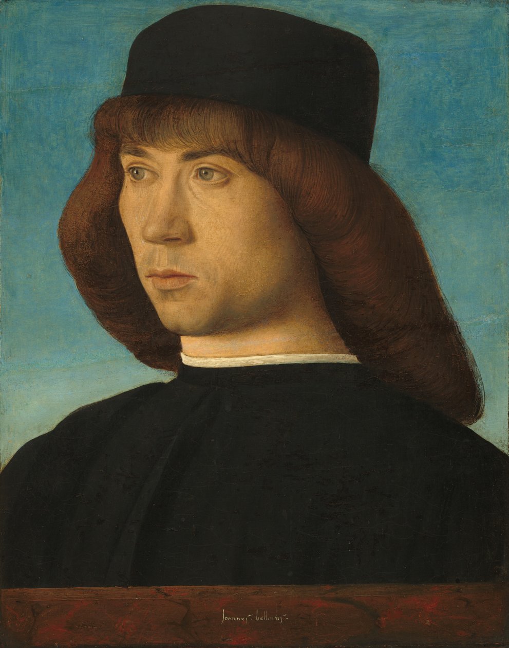 一个年轻人的画像 作者 乔凡尼·贝里尼（Giovanni Bellini）