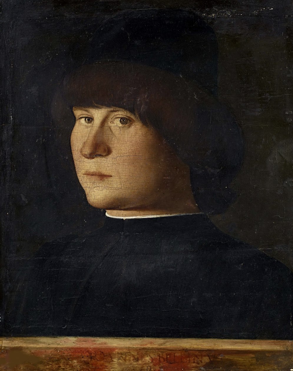 一个年轻人的肖像，约1500-1510年。 作者 乔凡尼·贝里尼（Giovanni Bellini）