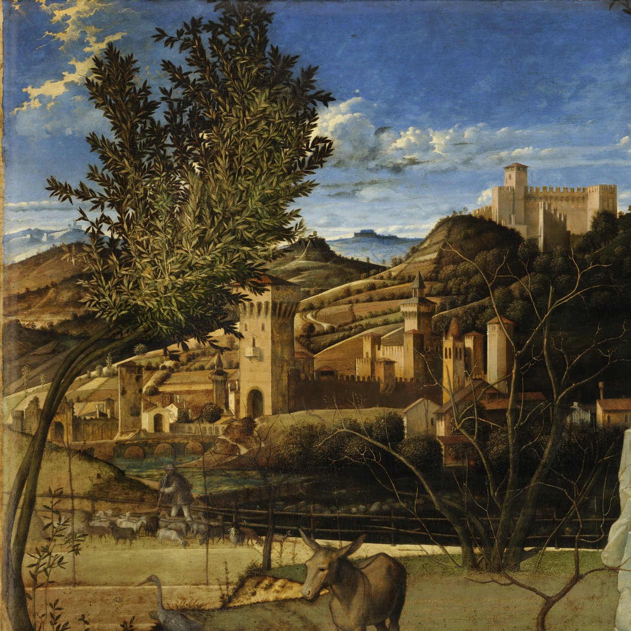 沙漠中的圣弗朗西斯 作者 乔凡尼·贝里尼（Giovanni Bellini）